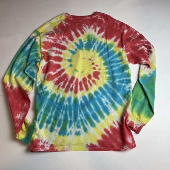 Cheech And Chong Men’s Officially Licensed Lit Tie Dye Long Sleeve T-Shirt SMALL - Picture 15 of 15